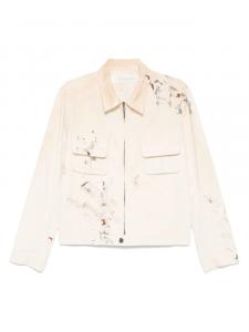 Individual Sentiments куртка с эффектом разбрызганной краски, нейтральный