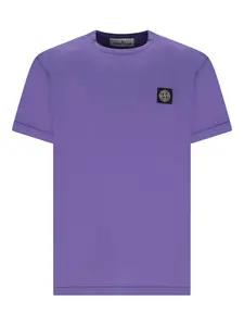 Футболка с нашивкой «Компас» Stone Island, фиолетовый