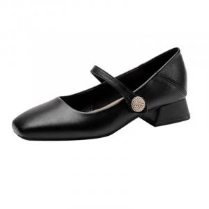 Туфли Мэри Джейн на массивном каблуке Women's TATAYA, черный【3cm】
