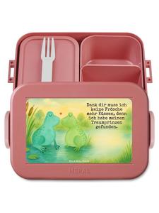 Mr. & Mrs. Panda Дизайн коробки для закусок "Любовь к лягушкам" с надписью пастельно-красного цвета