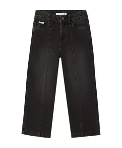 Джинсы с широкими штанинами и швом для девочек 7-16 Calvin Klein, черный