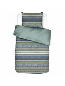 Фланелевое постельное белье Lita в цвете Surf Green Essenza, 135x200 см (80x80 см)