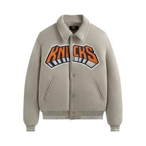 Куртка Kith For The New York Knicks Empire Wool Coaches Jacket 'Light Heather Grey', серый
