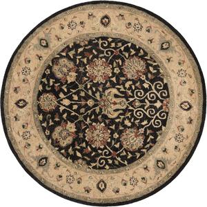 Ковер SAFAVIEH, 107 x 107 см, Antiquity Collection Round Black AT21B ручной работы традиционный восточный премиум шерстяной