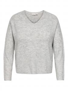 ONLY Carmakoma Свитер 'CARCamilla' в светло-сером цвете