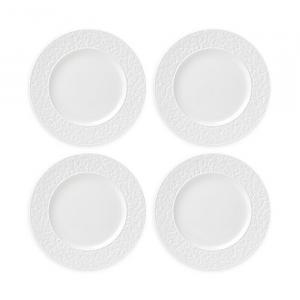 Kate Spade New York Акцентные пластины Blossom Lane, набор из 4 шт, белый