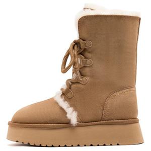 Женские ботинки Agsdon зимние утепленные, коричневый