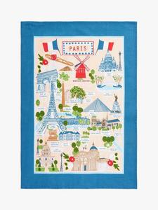 Городской чайный полотенец с картой Парижа Ulster Weavers, Multi
