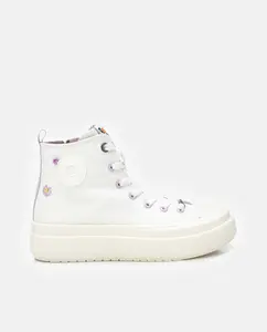 Женские парусиновые кроссовки с застежкой-молнией Refresh, белый