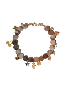 Золотой браслет Lucky Charms с солнечным камнем Carolina Bucci, металлик