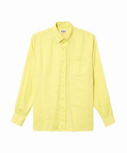 Льняная рубашка с длинными рукавами