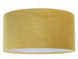 Подвесной светильник BPSKoncept Glamour Structural Velour, белый - желтый - диаметр абажура: 50 см