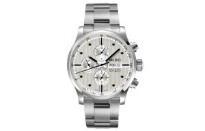 MIDO Часы Helm Automatic Mechanical Movement Men's Watch Watch 44mm Silver Dial Stainless Steel Case Stainless Steel Strap, Silver