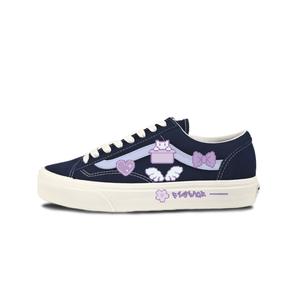 Vans Стиль 36 Suede нескользящие износостойкие низкие скейтборд кроссовки Unisex Black Purple