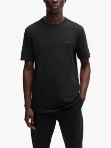 BOSS Cotton Regular Fit футболка с коротким рукавом и логотипом HUGO BOSS, Black