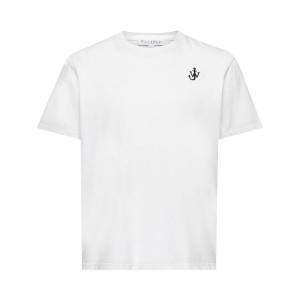 Футболка JW Anderson Anchor Embroidery T-Shirt 'White', белый