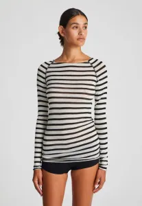 Amalie l/s sailor long sleevet Gai+Lisva, Ecru/Black Sailor Stripe