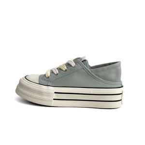 City camel Скользоустойчивые женские скейтерские кеды низкие голубые, цвет Light Blue