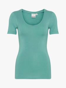 Футболка Zola с облегающим кроем и круглым вырезом ICHI, Beryl Green