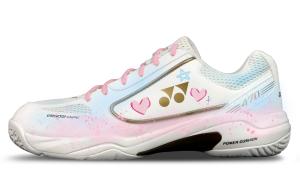 YONEX 470 Амортизация Устойчивость к истиранию Противоскользящие кроссовки для бадминтона Low top Unisex Белый Синий