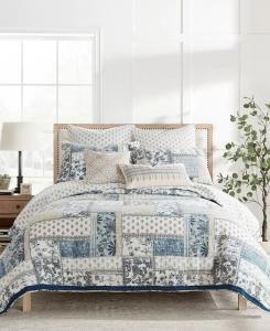 Ализа Народное Искусство 2 шт. Шам-сет, Европейский Levtex, синий