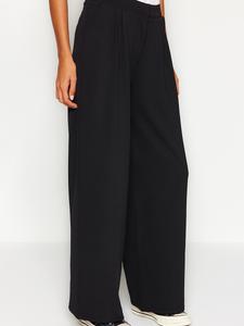 Брюки свободного кроя Trendyol, черный