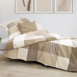 Постельное белье Porto 464492 бежевый 155x220 см + 80x80 см Fleuresse