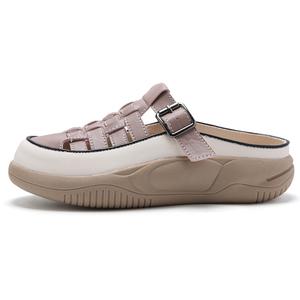 Reivanti Женские противоскользящие износостойкие тапочки с закрытым носком на резиновой подошве Reivantix, цвет светло-фиолетовый, артикул 33157m