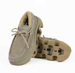 Pinnip Мужские лоферы из натуральной замши светло-серого цвета