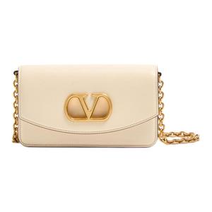 Valentino Яркая телячья кожа наплечная сумка через плечо стандартная женская масляно-белая