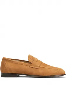 Замшевые лоферы Tod'S, коричневый