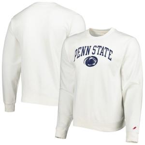 Мужская лига студенческая одежда Белый флисовый пуловер Penn State Nittany Lions 1965 Arch Essential Толстовка
