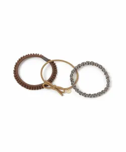 Набор из 3 резинок для волос разных цветов Niko And ..., цвет Brown (50)