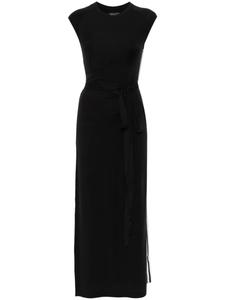 Платье макси Y-3 Stripes, черный