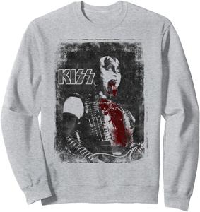 Толстовка Demon Tan, серая (серый меланж), размер S Kiss