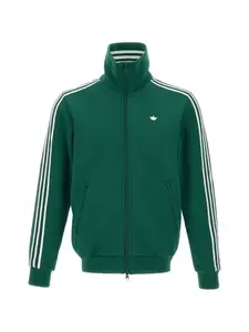 Классический свитшот с высоким воротом и тройной полосой TT Adidas, зеленый