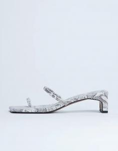 Босоножки Topshop Ivy на среднем каблуке с отделкой под змеиную кожу