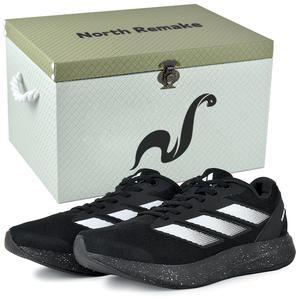 Adidas Дурамо RC амортизирующие и дышащие низкие кроссовки унисекс черно-белые черно-белые подарочная упаковка 3, цвет Black White-Gift Box 3