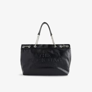 Сумка-мешок кожаная Marc Jacobs на цепочке, черный