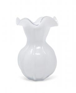 Стеклянная ваза высотой 9 дюймов Vivience, белый
