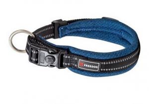 Мягкий ошейник для собаки Freedog Shiva Marine Blue 15ммx35/50см Freedog, цвет синий