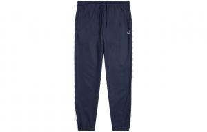 Брюки с контрастными вставками FRED PERRY, темно-синий