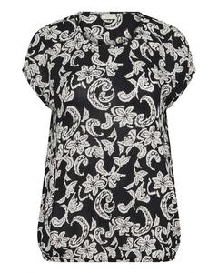 KAFFE CURVE Блузка 'Cami' в черном цвете