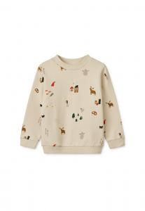 Толстовка Liewood THORA PRINTED UNISEX, Sandy/Sand