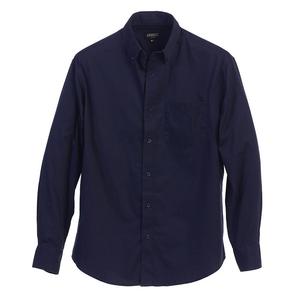 Gioberti Мужская повседневная твиловая оксфордская рубашка из 100% хлопка с длинными рукавами, темно-синий