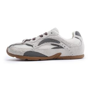 DHARRY Винтажные модные коллекционные низкие кеды женские серо-белые, цвет Gray White