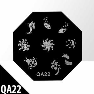 Пластина для штамповки ногтей QA22 Lalu