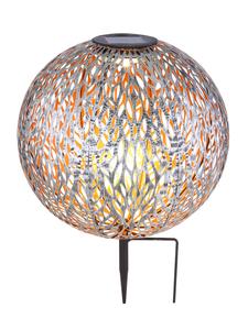 Globo lighting Солнечный светильник "SOLAR LIGHT METAL SILVER GREY, 1XLED" серого цвета
