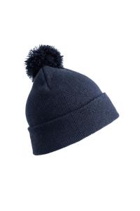 Зимняя шапка с помпоном Essentials Result, темно-синий