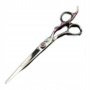 Ножницы филировочные Wolf Classic, правая 6,0, розовые бриллианты, офсетные, парикмахерские, для стрижки волос Calissimo